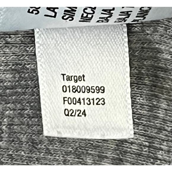 A New Day Grey Ribbed Sleeveless Tank Top Regular Size Medium - Picture 6 of 6